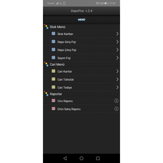 BarkodSis Android Çok Şubeli Depo ve Sayım Uygulaması